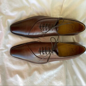 Shoes men New mocassin leather 8 1/2 beige